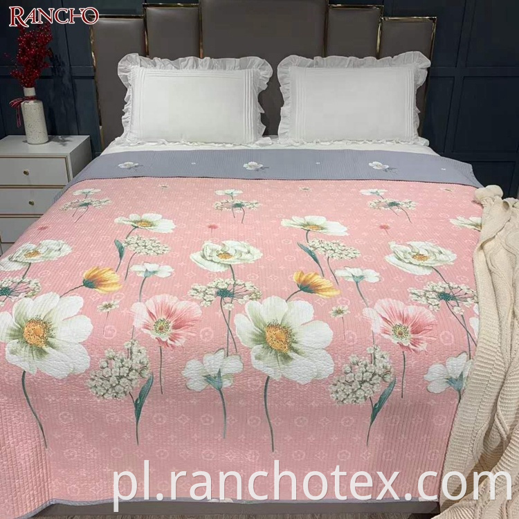 Flower Printing Bedspreads